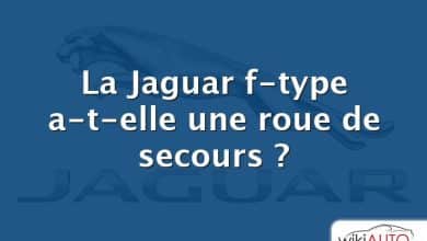 La Jaguar f-type a-t-elle une roue de secours ?