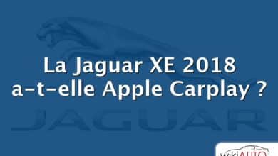 La Jaguar XE 2018 a-t-elle Apple Carplay ?