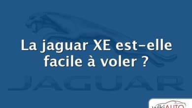 La jaguar XE est-elle facile à voler ?