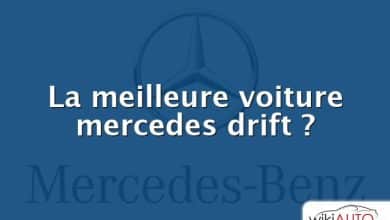 La meilleure voiture mercedes drift ?