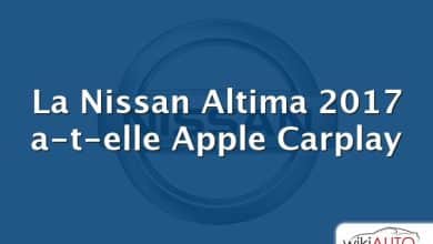 La Nissan Altima 2017 a-t-elle Apple Carplay
