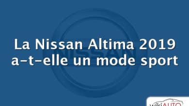 La Nissan Altima 2019 a-t-elle un mode sport