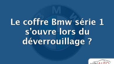 Le coffre Bmw série 1 s’ouvre lors du déverrouillage ?