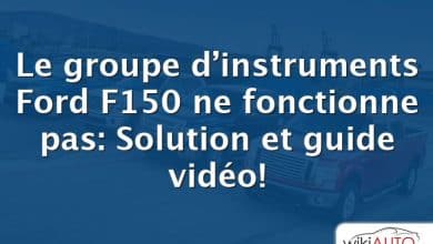 Le groupe d’instruments Ford f150 ne fonctionne pas: Solution et guide vidéo!