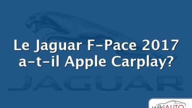 Le Jaguar F-Pace 2017 a-t-il Apple Carplay?