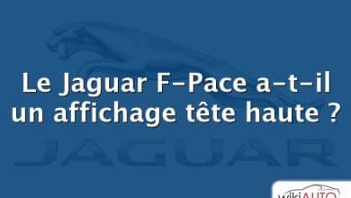 Le Jaguar F-Pace a-t-il un affichage tête haute ?