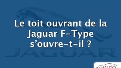 Le toit ouvrant de la Jaguar F-Type s’ouvre-t-il ?