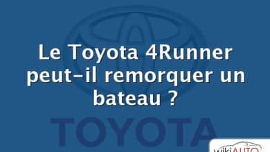 Le Toyota 4Runner peut-il remorquer un bateau ?