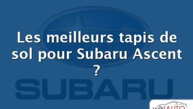 Les meilleurs tapis de sol pour Subaru Ascent ?