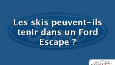 Les skis peuvent-ils tenir dans un Ford Escape ?