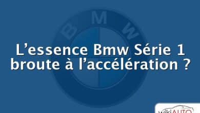 L’essence Bmw Série 1 broute à l’accélération ?
