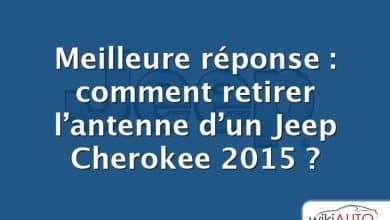 Meilleure réponse : comment retirer l’antenne d’un Jeep Cherokee 2015 ?