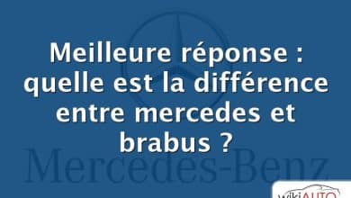 Meilleure réponse : quelle est la différence entre mercedes et brabus ?
