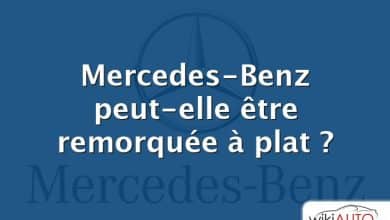 Mercedes-Benz peut-elle être remorquée à plat ?