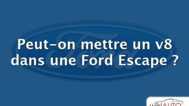 Peut-on mettre un v8 dans une Ford Escape ?