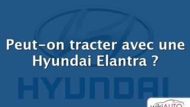 Peut-on tracter avec une Hyundai Elantra ?