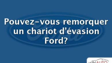 Pouvez-vous remorquer un chariot d’évasion Ford?