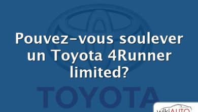 Pouvez-vous soulever un Toyota 4Runner limited?