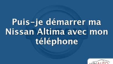 Puis-je démarrer ma Nissan Altima avec mon téléphone