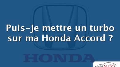 Puis-je mettre un turbo sur ma Honda Accord ?