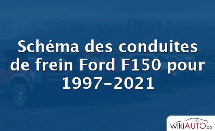 Schéma des conduites de frein Ford f150 pour 1997-2021
