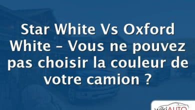 Star White Vs Oxford White – Vous ne pouvez pas choisir la couleur de votre camion ?