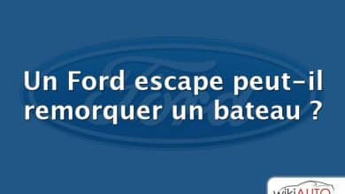 Un Ford escape peut-il remorquer un bateau ?