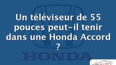 Un téléviseur de 55 pouces peut-il tenir dans une Honda Accord ?