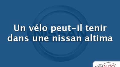 Un vélo peut-il tenir dans une nissan altima