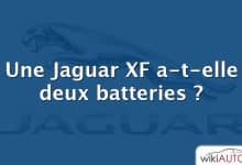 Une Jaguar XF a-t-elle deux batteries ?