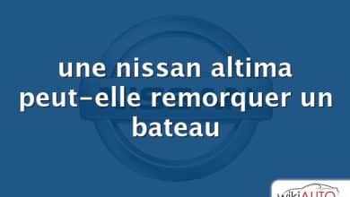 une nissan altima peut-elle remorquer un bateau