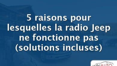 5 raisons pour lesquelles la radio Jeep ne fonctionne pas (solutions incluses)