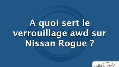 A quoi sert le verrouillage awd sur Nissan Rogue ?
