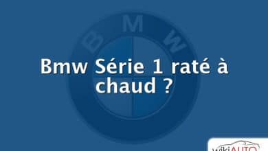 Bmw Série 1 raté à chaud ?