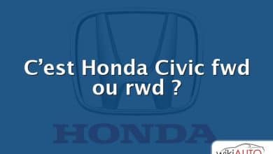 C’est Honda Civic fwd ou rwd ?