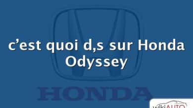 c’est quoi d,s sur Honda Odyssey