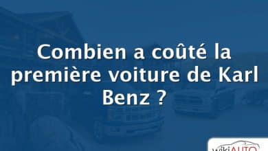 Combien a coûté la première voiture de Karl Benz ?