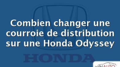 Combien changer une courroie de distribution sur une Honda Odyssey