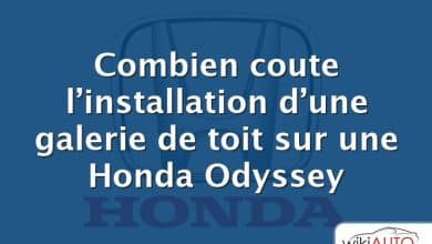 Combien coute l’installation d’une galerie de toit sur une Honda Odyssey