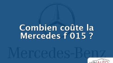 Combien coûte la Mercedes f 015 ?