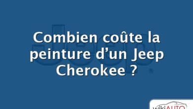 Combien coûte la peinture d’un Jeep Cherokee ?