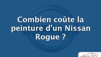 Combien coûte la peinture d’un Nissan Rogue ?