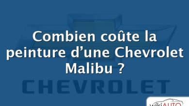 Combien coûte la peinture d’une Chevrolet Malibu ?