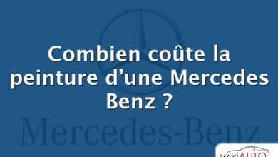 Combien coûte la peinture d’une Mercedes Benz ?