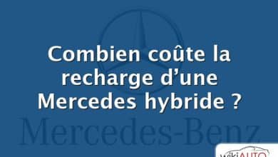 Combien coûte la recharge d’une Mercedes hybride ?