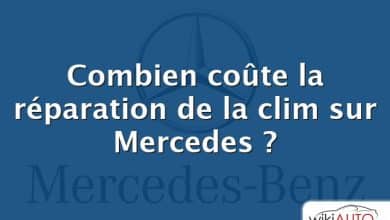 Combien coûte la réparation de la clim sur Mercedes ?