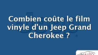 Combien coûte le film vinyle d’un Jeep Grand Cherokee ?