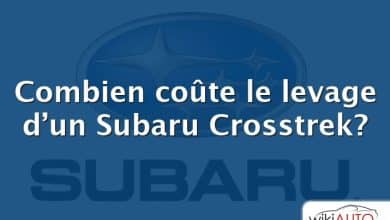 Combien coûte le levage d’un Subaru Crosstrek?