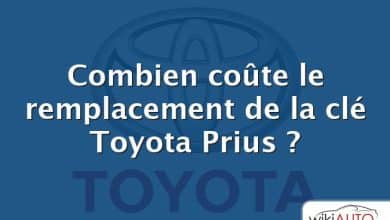 Combien coûte le remplacement de la clé Toyota Prius ?