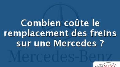 Combien coûte le remplacement des freins sur une Mercedes ?